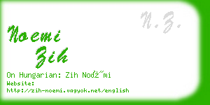 noemi zih business card